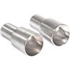 Rayher Candelabro metallo p.candele lunghe, argento, 2,2/1,8x5cm, bus.blis. 2pz, 46694606