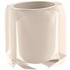 Gedy Chanelle portaspazzolini, resina, Beige, 7 x 9 x 10,5