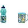 ALMACENESADAN 4806, confezione ritorno alla cole Blue; composto da tazza microonde da 350 ml e bottiglia d'acqua da 400 ml, prodotto riutilizzabile, senza BPA