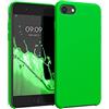 kwmobile Custodia Compatibile con Apple iPhone SE (2022) / iPhone SE (2020) / iPhone 8 / iPhone 7 Cover - Back Case per Smartphone in Silicone TPU - Protezione Gommata - verde fluorescente