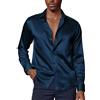 PJ PAUL JONES Camicia Elegante a Maniche Lunghe Slim Fit da Uomo per Ballo da Discoteca XXL Nero 521-1