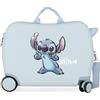 Disney Stitch Naughty make a face Valigia per bambini blu 50x38x20 cm ABS rigido Chiusura a combinazione laterale 34L 1,8 kg 4 doppie ruote bagaglio a mano