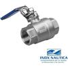 Inox Nautica VALVOLA RUBINETTO A SFERA IN ACCIAIO INOX 316 A 2 VIE FEMMINA/FEMMINA