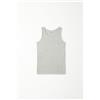 Tezenis Canotta Basic Spalla Larga In Cotone Bimbi Unisex Unisex Grigio