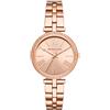 Michael Kors Orologio al quarzo analogico Maci con cinturino in acciaio inossidabile color oro rosa per donna MK3904