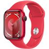 Apple Watch Series 9 GPS Cassa 41m in Alluminio (PRODUCT)RED con Cinturino Sport Band - S/M
