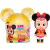Cry Babies MAGIC TEARS DISNEY MINNIE - Collezione Mini Bambola ispirata al personaggio Disney Minnie, con dettagli dorati e piange di vere lacrime, giocattolo regalo per ragazzi e ragazze +3 anni