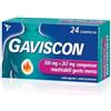Reckitt Benckiser Gaviscon 500 Mg + 267 Mg 24 Compresse Masticabili Gusto Menta Sodio