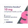 Sandoz Cetirizina Sandoz 10 Mg Compresse Rivestite Con Film Cetirizina Dicloridrato