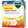 Vicks Procter & Gamble Vicks Flu Tripla Azione 500mg/200mg/10mg Polvere Per Soluzione Orale Paracetamolo, Guaifenesina, Fenilefrina Hc