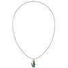 Lacoste Collana a catena da uomo Collezione ARTHOR in Acciaio Inossidabile, Argento Silver