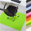 KARAT Tappeto di protezione del pavimento, protezione efficace del pavimento in molti colori accattivanti, buon scorrimento delle sedie da ufficio (verde chiaro, 114 x 150 cm)