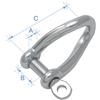 LALIZAS Grillo ritorto, acciaio inox AISI 316, Diam. 10mm