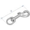 LALIZAS Moschettone girevole, acciaio inox 316, 13mm (1/2)