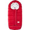 Nuvita 9605 Junior Cuccioli | Sacco Universale per Passeggino con Animaletti | Perfetto per Bambini da 6 a 36 Mesi (100 cm) | Resistente al Freddo fino a -13°C | Rosso