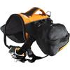 Kurgo Big Baxter - Zaino per Cani da Escursione con Supporto Ergonomico per la Schiena, Carico Bilanciato e Borse Laterali Resistenti - Per Cani 23-45 kg - Nero e Arancione
