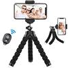 Lidasen Treppiede Smartphone, 360°Rotazione Cavalletto per Smartphone con Telecomando Bluetooth, Trepiedi Portatile per Cellulari Compatibile iPhone Samsung Huawei -Nero
