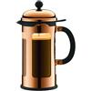 Bodum Chambord - Caffettiera rivestita in rame, 1 litro, per 8 tazze