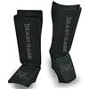 BEAST RAGE Parastinchi per Muay Thai, Kickboxing, MMA, Taekwondo, Boxe, Arti Marziali, Calzini Elasticizzati Imbottiti per la Protezione del Collo del Piede delle Gambe, Parastinchi, Allenamento
