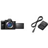 Sony Alpha 7 IV, Fotocamera Mirrorless Full-Frame, 33 MP, Real-time Eye Autofocus, 10 fps, 4K60p, Nero + Caricabatterie originale per batteria NPFZ100