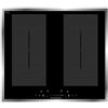 Schneider IF60-2FZBWSG - Piano cottura a induzione Schott in vetroceramica con telaio in acciaio INOX, funzione Slider, sensore Touch Booster, protezione bambini, timer H=55 B=590 T=520 mm 23185 (opzionale)