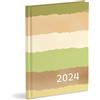 Mareli Agenda Giornaliera Organizer 2024 cm 15x21 chiusa, Gennaio-Dicembre 2024, Copertina Rigida