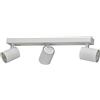 Oktaplex lighting Oktaplex Bora faretto da soffitto 3 fiamme GU10 LED barra spot 45 cm 230 V luce spot orientabile Faretti da Parete bianco