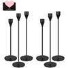 TAVADA Candelabro Set di 6 Oro Portacandele di Diverse Dimensioni24/29/33 cm per Candele Coniche,Porta Candele da Tavolo,Candeliere da Tavolo Ornamento Decorazioni per Matrimoni,Compleanni,Natale