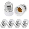 SCNNC Convertitore Adattatore da E27 a E14, Adattatore Portalampada da E27 a E14 per Lampadina Alogena LED CFL Incandescente, 6 Pezzi