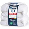 CozyLux Piumino Letto Singolo 140x200 cm per 4 Stagioni, Piumone in Microfibra 300 g/m², Trapunta Invernale 140 x 200, Morbido, Caldo e Traspirante, Lavabile in Lavatrice, 200x140, Bianco