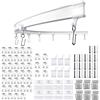 Kit binario per tenda da soffitto, binario flessibile per tenda da soffitto 3M, binario