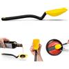 Dreamfarm Supoon, cucchiaio multifunzione antiaderente in silicone con linee di misurazione, utensile da cucina, giallo