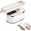 AUAUY Mini Ferro da Stiro da Viaggio, 1000W a Vapore, 2 in 1 Verticale e Tradizionale, Riscaldamento Veloce in 20s, 100ml - Bianco