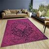 HANSE Home Mahat Tappeto orientale classico tessuto orientale con bordo, effetto vintage, leggermente lucido, per camera da letto, sala da pranzo, soggiorno, corridoio, rosa, 160 x 235 cm