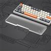 MAMBASNAKE Poggiapolsi per Mini 60% Tastiera, Poggiapolsi per in Acrylic - Premier Acrilico Trasparente - Piedini Antiscivolo - Keyboard Wrist Rest per Office/Gaming/Typing/Laptop