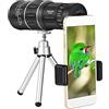 Morain Lamala 16x52 Monocoli ad Definizione Telescopio Potente Prisma Monoculari per Adulti Bambini Monoculari Scope per Bird Watching 16 × 52 Monoculari Telescopio