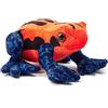 Zappi Co 100% riciclati peluche Rana Dardo Velenoso Arancione/Blu (15cm larghezza) - Morbido e coccolone, raccolta di animali ecocompatibili per il primo neonato