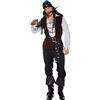 Generic Costume da pirata classico da uomo passero per Halloween, per feste di seconda generazione, discendenti