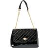 NAEMI Schultertasche, Borsa a Tracolla Donna, Nero Multicolore, Taglia Unica