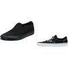 Vans Slip on Canvas Black Black 44.5 EU + Sneaker Canvas Black White 44.5 EU