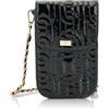 NALLY Mini Bag, Borsa a Mano con Tracolla Donna, Nero, Einheitsgröße