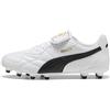 Puma King Top FG/AG - Scarpa da Calcio Unisex, Colore: Bianco e Nero, Numero 40, Puma White Puma Black, 40.5 EU