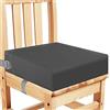 CAVWVTYU Rialzo da Sedia per Bambini, Cuscino Rialzo per Bambini, Grigio scuro