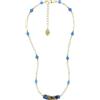 Venetiaurum - Collana Girocollo con Perle di Fiume e Elementi in Vetro Originale Di Murano E Argento 925 - Gioiello Made In Italy Certificato