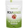 Nutri + BCAA Ciliegia e Lime - Complesso di aminoacidi ad alto dosaggio - BCAAminos Instant Powder Cherry vegan - Amminoacidi in polvere - 2:1:1 L-Leucina L-Isoleucina L-Valina 300g