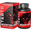 Vitastrong. Testobooster Vitastrong Tribulus Terrestris, Ashwagandha KSM-66, Zinco Bisglicinato, Vitamina D3, Ferro e Acido Folico, Testo Booster 90 Compresse Vegan con Vitamina D per Normale Funzione Muscolare