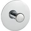 Wenko 18767100 Turbo-Loc Gancio, Fissaggio Senza Trapano, Acciaio, 6 x 6 cm, Cromo