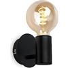BRILONER - Lampada da parete interna, lampada da parete interna, lampada da bagno, lampada da parete resistente agli spruzzi d'acqua per bagno, lampada da bagno, lampada da specchio, 1 lampadina E27