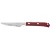 Arcos Coltelleria da Tavola - Coltello Bistecca Coltello Tavola - Lama Acciaio Inossidabile Nitrum 115 mm - Manico Polioxymetilene (Pom) Colore Rosso