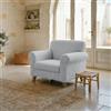 Italian Bed Linen Copridivano FASHIONABLE Estensibile da 65 a 95 cm - Salvadivano Elasticizzato in Poliestere, Cotone ed Elastan, Protezione Divano 1 Posto - GRIGIO CHIARO